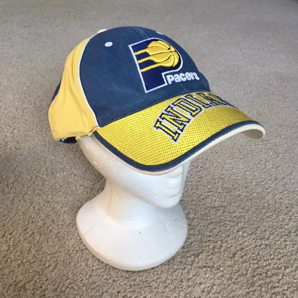 Vintage 1990s NBA INDIANA PACERS Embroidered Team Hat Cap Adjustable Strapback - Picture 10 of 13